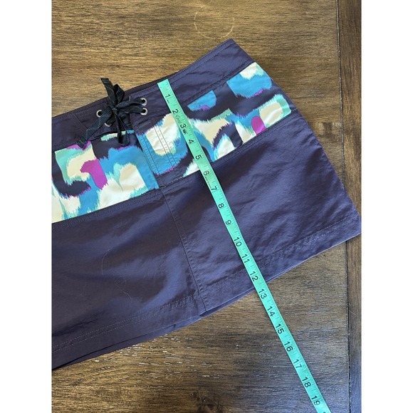 Patagonia Women's 6 Board Skirtie Swim Mini Skirt Nylon Hiking Beach Pool Blue - Picture 9 of 9